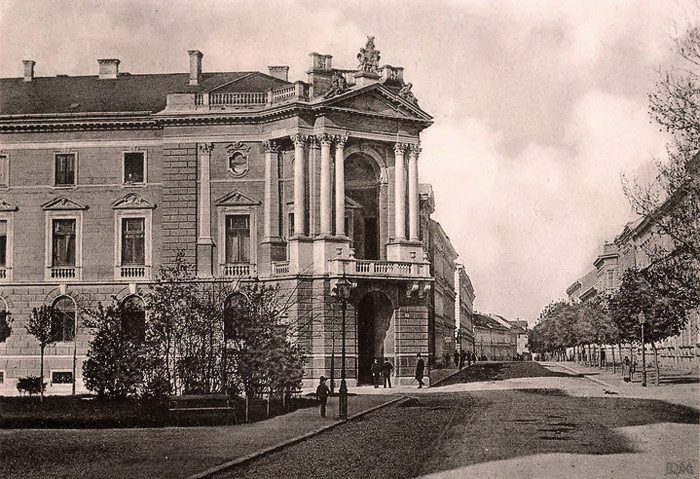 Moderna galerija (raskrižje Zrinjevac, Strossmayerov trg, Hebrangova) 1910. godine